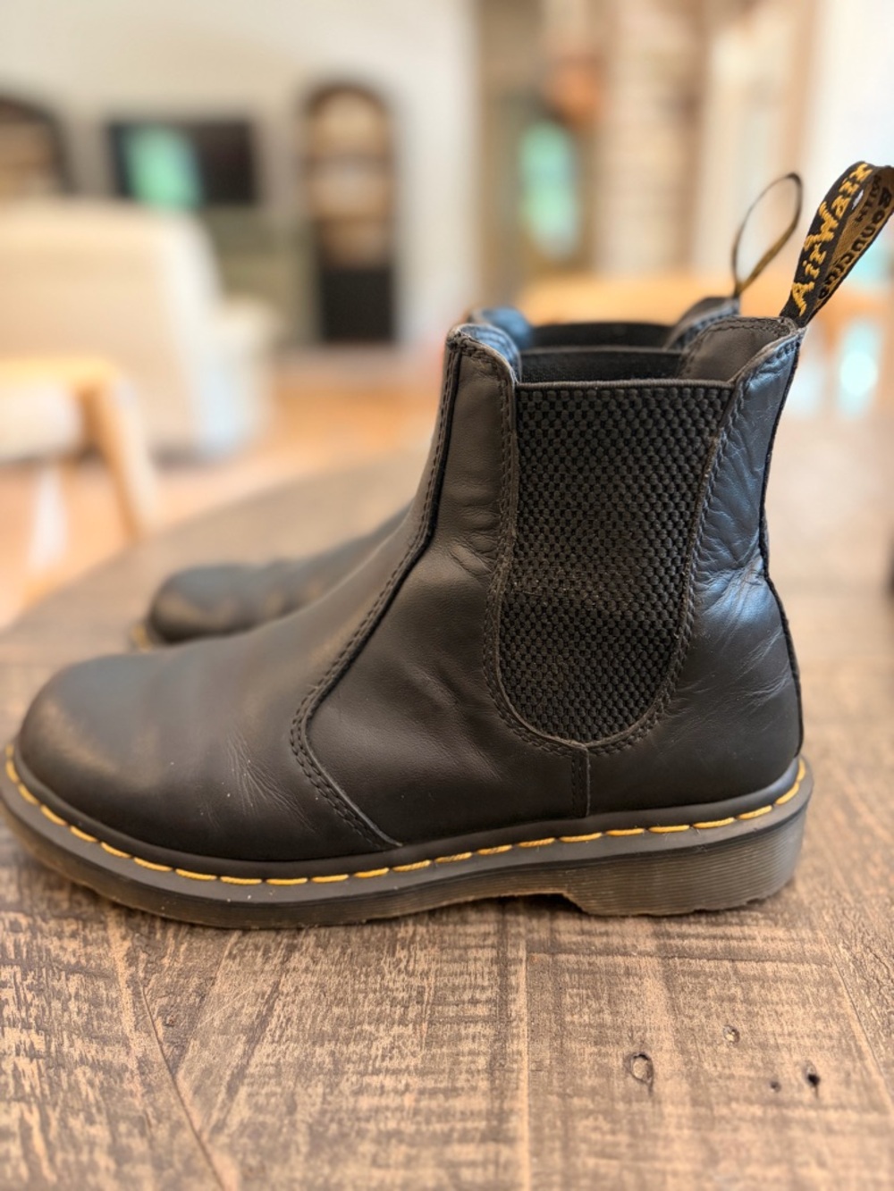 Dr. Martens Black Leather Chukka Boots